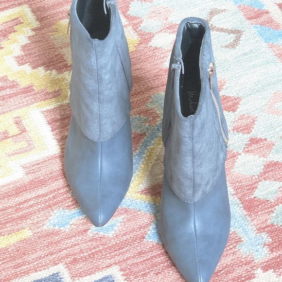 Michael Antonio Deep Blue Gray Madeira Bootie Heel - Picture 7 of 12